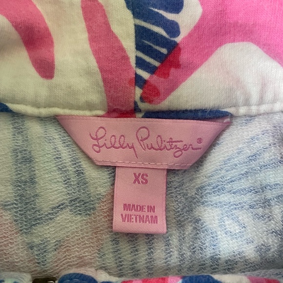 Lilly Pulitzer She She Shells starfish print quarter zip popover - Picture 2 of 6